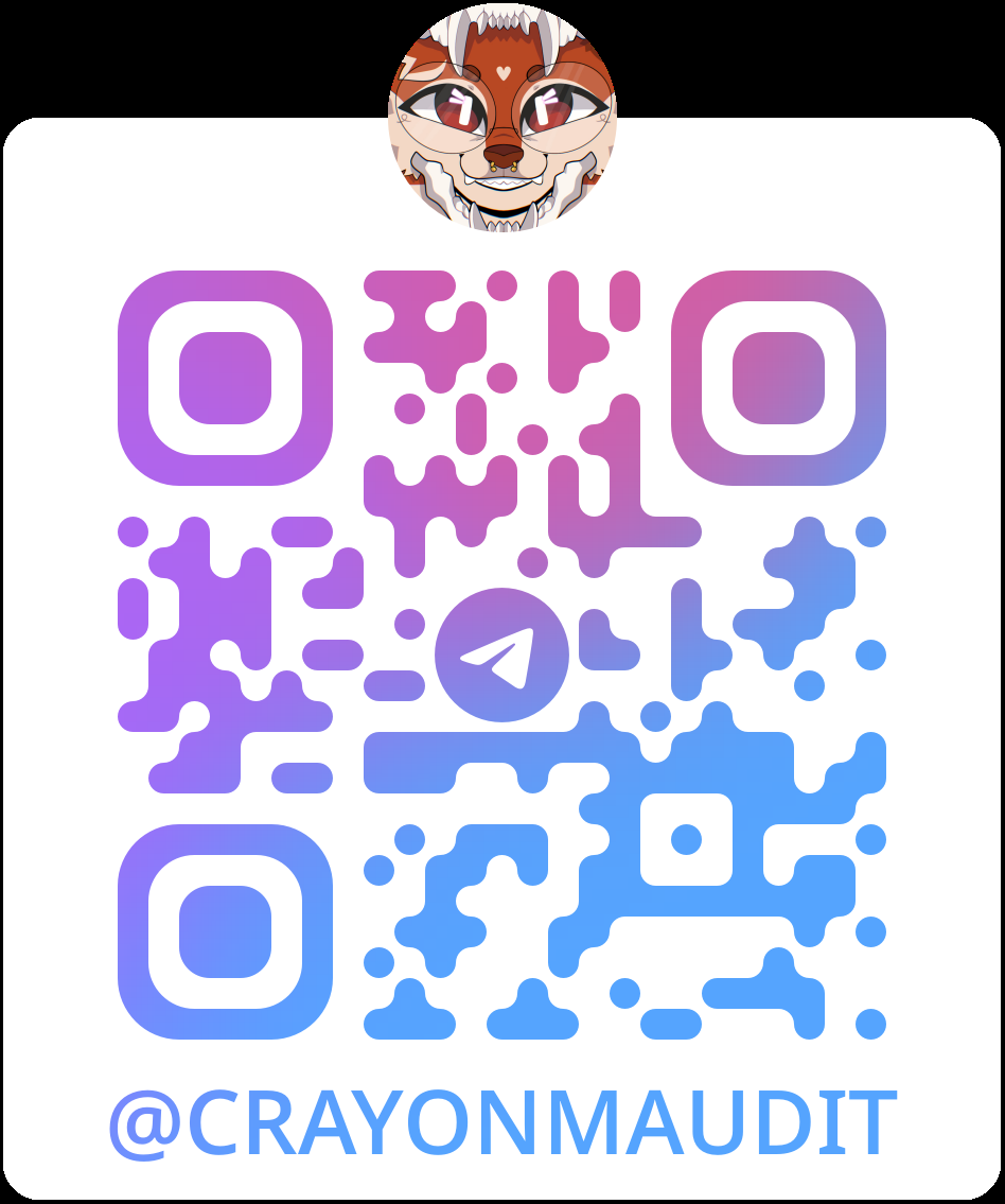 QR code menant au Telegram de CrayonMaudit